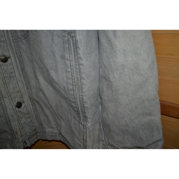 Vintage Denim Coat Marithe Francois Girbaud Gray Smoke Trucker Streetwear - Picture 2 of 8